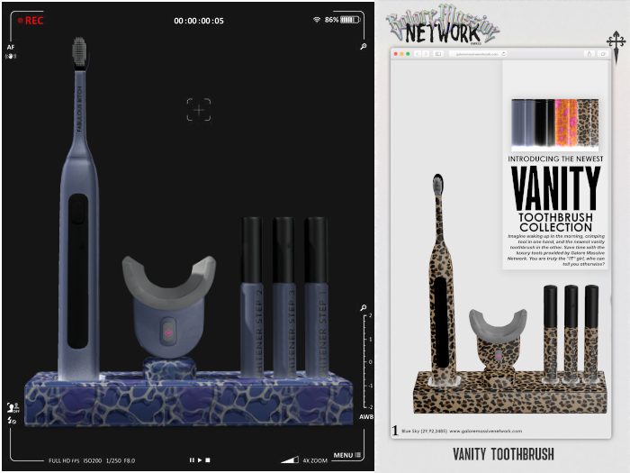 GMN. Vanity Toothbrush Kit - Waves