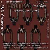 [ICL003] 6 Aged Steel Chain Link Textures for Prisons, Jails, Warehouses, Leashes and Particles from E&D ENGINEERING