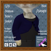 GPA Dinkies Bolero Jacket - Blue Midnight