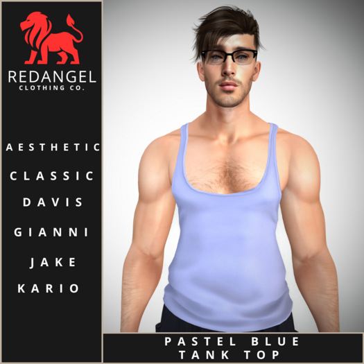 BLUE Pastel Tank top ** NEW FOR SUMMER 2024 ** 