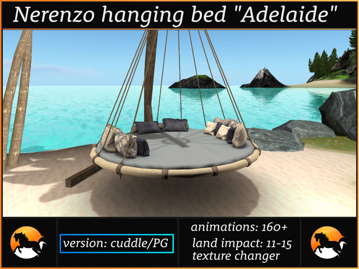 Nerenzo hanging bed "Adelaide" - cuddle version - 161 anims, copy