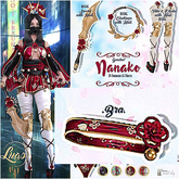 Luas Nanako Bra Blue & Pink 