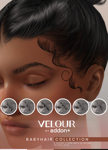 VELOUR by addon+ Babyhair Collection Lel X