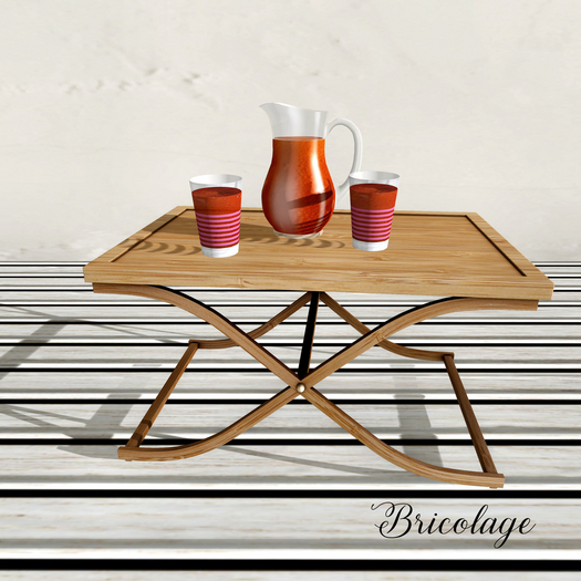 Bricolage Bamboo Table & Ice Tea Set