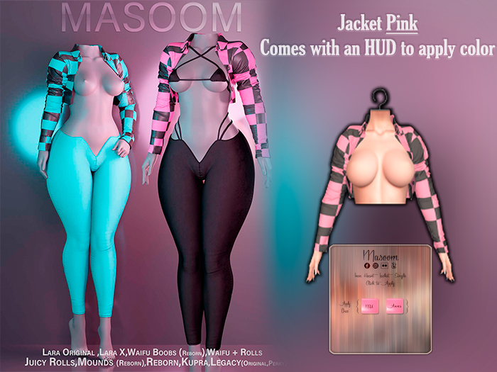 [[ Masoom ]] Iron Heart Jacket - Pink