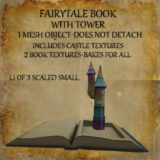 Bad Katz Fairytale Book with Tower full perm mesh