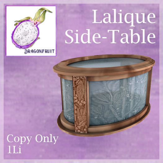 DRAGONFRUIT -  Lalique Side-Table