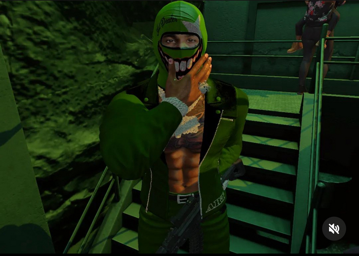 JULIO ARMANI GREEN PANTS