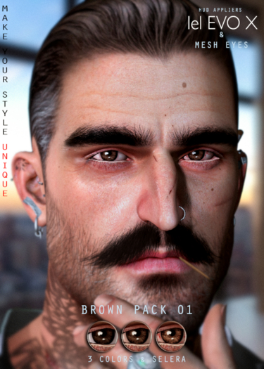 @Affirma Eyes " Brown " Pack 01