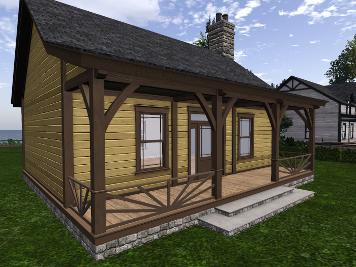 Sunburst Porch Railing (Creek Stone) 