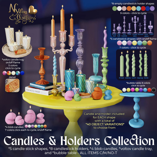 (NO) Candle & Holder Collection - All Items