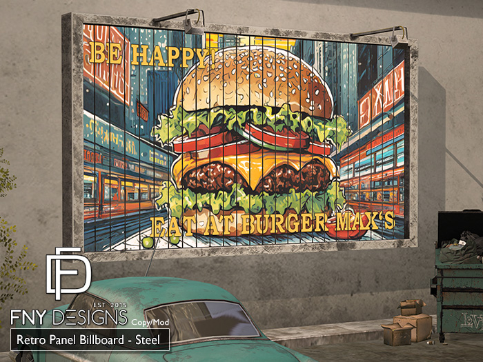 :FNY: Designs - Retro Panel Billboard Steel