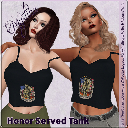 ~Mystika~ Honor Served Tank Gals