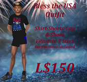 Male-Bless the USA Outfit