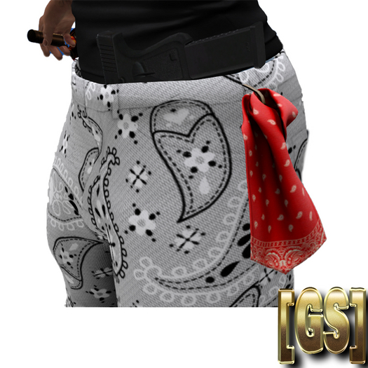 [GS] Side Pocket Bandana Red