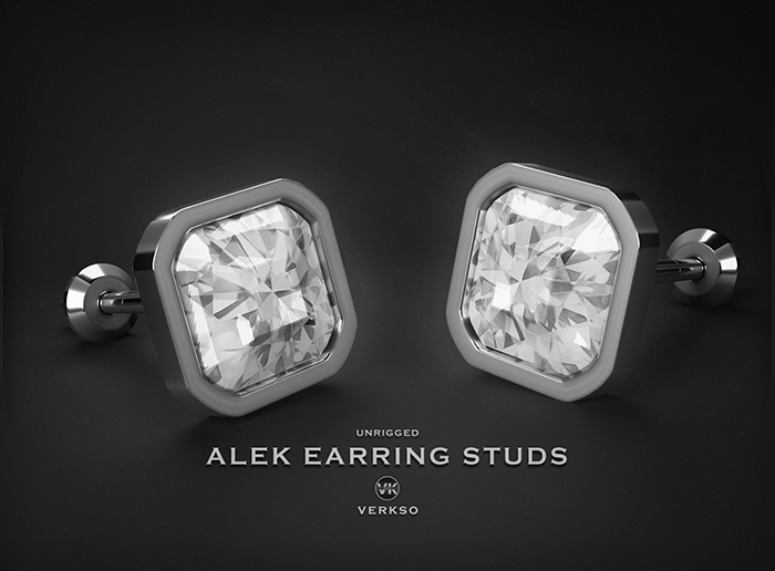 // Verkso // - Alek Earring Studs (DEMO)