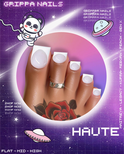 Grippa Pedi:: Haute Set