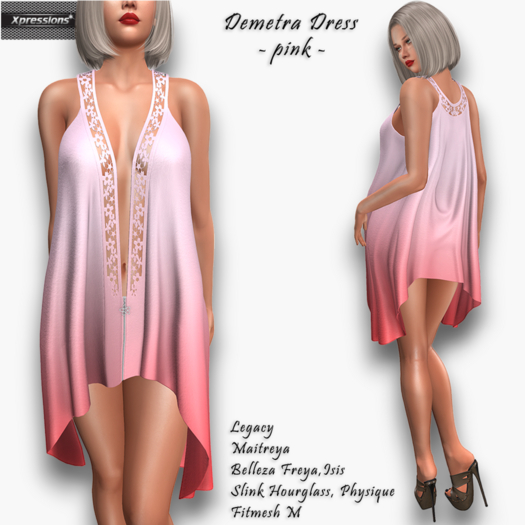[Xprs] - Demetra Dress Pink
