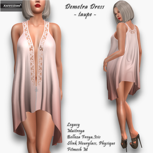 [Xprs] - Demetra Dress Taupe