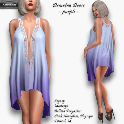 [Xprs] - Demetra Dress Purple