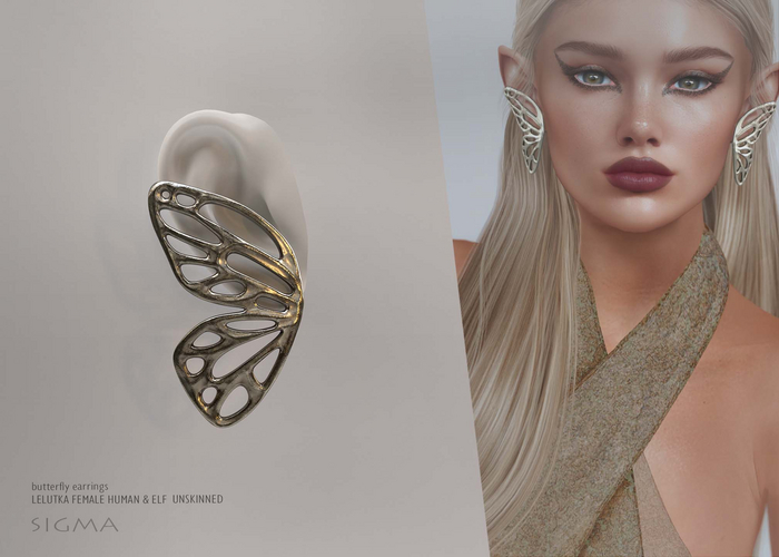 SIGMA Butterfly earrings 
