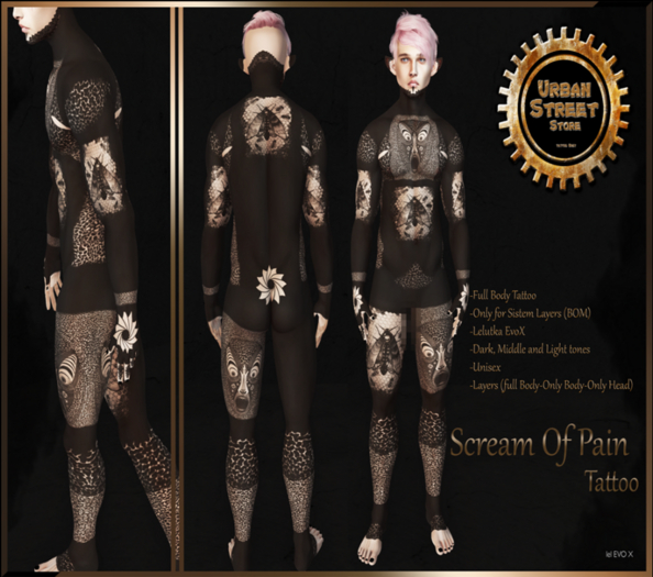 **UbS** ScreamOfPain Tattoo