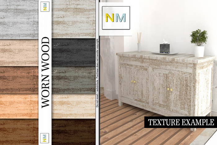 Worn Wood Textures NM