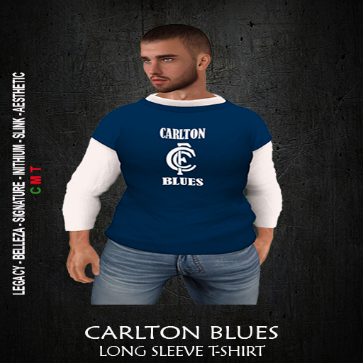 CARLTON BLUES  -  Men's Long Sleeve T-shirt   