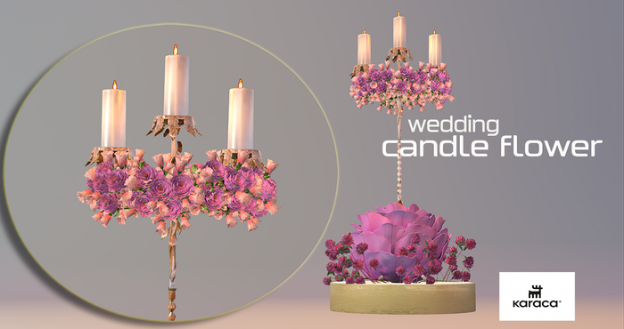 KARACA - WEDDING CANDLE FLOWER