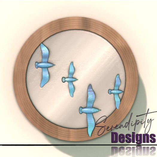 Serendipity Designs - Hilton Head Seagull Mirror