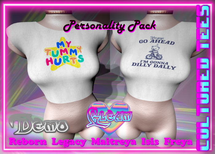 DEMO GLEAM: Cultured Tees - Personality Pack