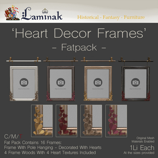 Laminak - Heart Decor Frame - Fatpack