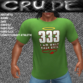 CRUDE - 333 Half Evil Men's T-Shirt (MCT) <Wear Me)