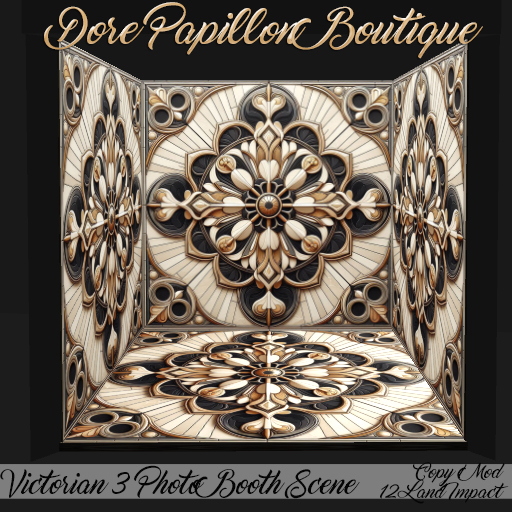 DPB Victorian 3 Photo Booth Scene * 12LI