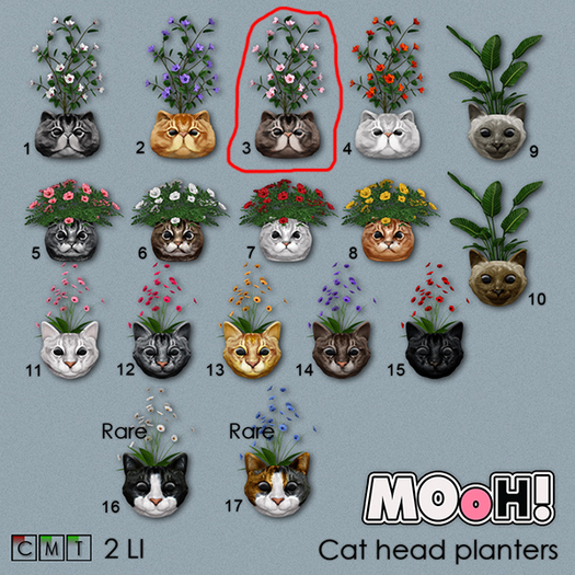 3. MOoH! Cat planter Persian brown 2LI