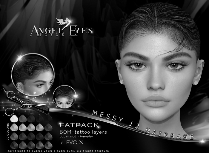 Angel Eyes - MESSY 13 Hairbase Lelutka EvoX - DEMO