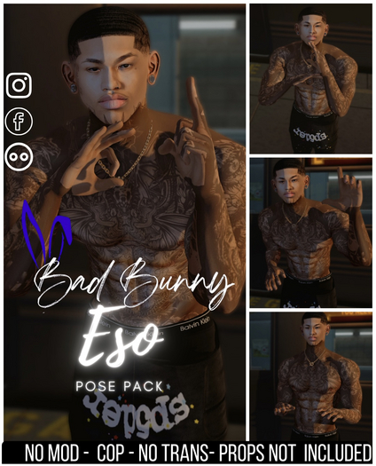 Bad Bunny - Eso Pose Pack