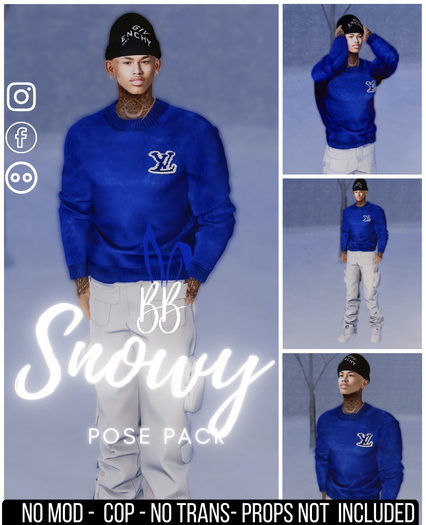 Bad Bunny - Snowy  Pose Pack
