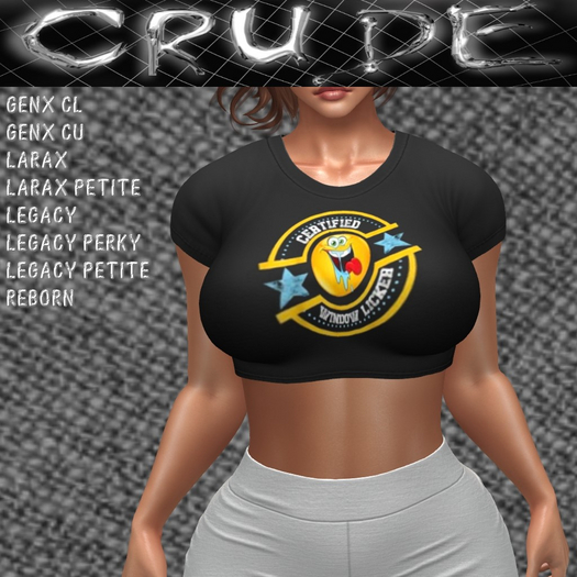 Certified Window Licker Women's Crop Top (WTS)  <Wear Me>