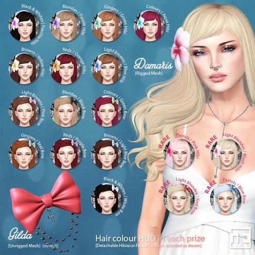 TRUTH HAIR Gilda [Colours / Green Bow]