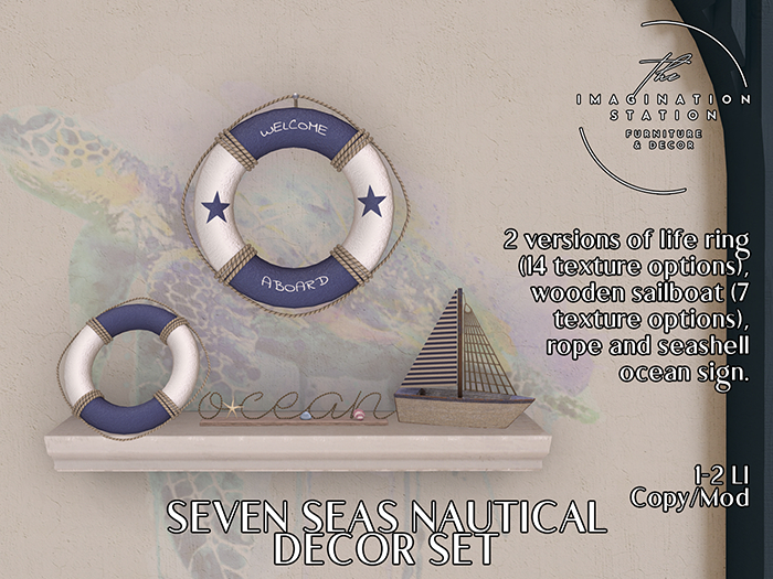 Seven Seas Nautical Decor Set