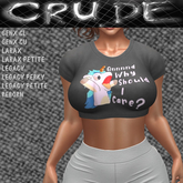 And Why Should I Care? (Unicorn) Women's Cop Top (WTS)  <Wear Me>