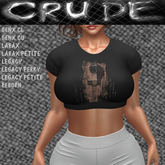 Acoustic Guitar Women's Crop Top (WTS)  <Wear Me>