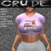 A Day Without Chocolate... Women's Crop Top (WTS)  <Wear Me>