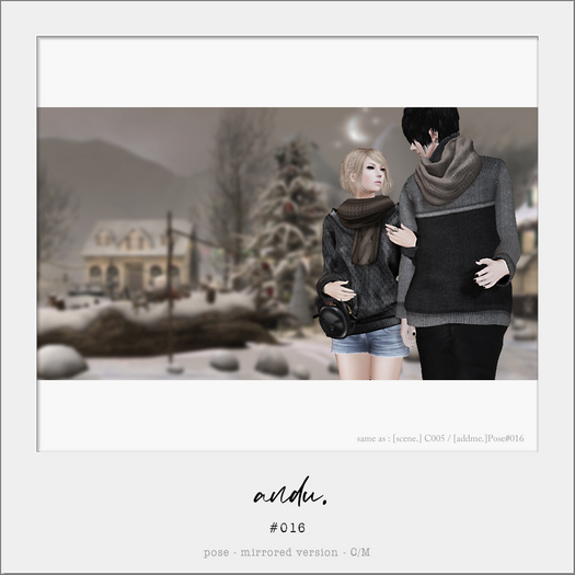 [andu.]#016 | Pose : Couple/Friends