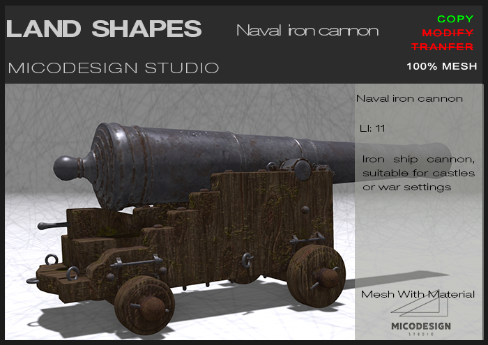 Naval iron cannon