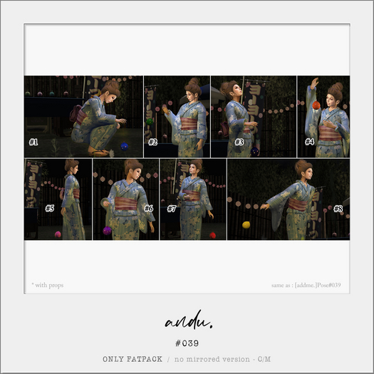 [andu.]#039 | Pose : withProps (WaterBalloon)