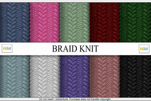 Braid Knit Sweater Fabric