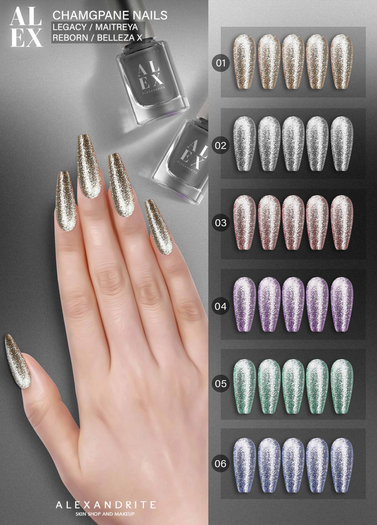 ALEX - Champagne Nails / FATPACK