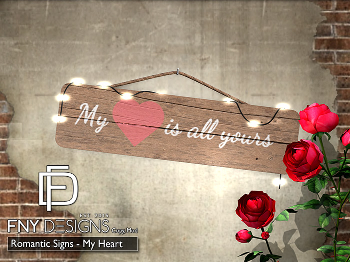 :FNY: Designs - Romantic Signs MY HEART